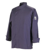 NEW Chef Revival J113EPT-XL Jacket 3/4 Sleeve Snap Button Drop Shoulder Back Yoke Eggplant XL #9333-OB