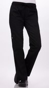 NEW Chef Works CPWO-BLK-S Women's Cargo Chef Pants Black Small #9435-OB