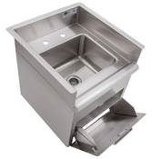 NEW 11x9 Drop-In Commercial Hand Wash Sink John Boos PB-DISINK091106 Deck Mount With Towel Dispenser #9643-OB