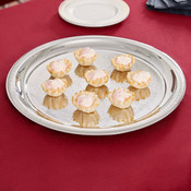 NEW 12" Round Polished Stainless Steel Tray Banquet Collection Oneida J001-5201A #9504-OB