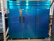 3 Door Refrigerator NSF Cooler Solid Stainless Steel Dukers D83AR #2020-OB