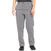 NEW Uncommon Threads Chef 4013 Unisex Houndstooth Straight Leg Chef Pants Size 28x33 #9619-OB