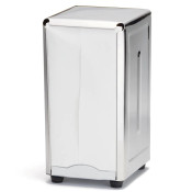 NEW 7-1/2"x 4-5/8" Tablecraft 221 Napkin Holder Stainless Fits 3 1/2 x 6 5/8" Napkins #1107-OB