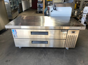 NEW Open Box 60" Refrigerated Chef Base 2 Drawer Equipment Stand Cooler Dukers DCB52-60-D2 #6291-OB