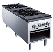 NEW 18" Double Stock Pot Range Two Lift-Off Burner Natural Gas Dukers DCSPA2 #1308