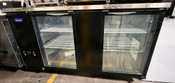 Glass Door 69" Back Bar Cooler Black Shallow Depth Refrigerator NSF Atosa SBB69GGRAUS2 #4680-OB