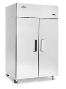 2 Door 52" Freezer Solid Stainless Steel Reach In NSF Atosa MBF8002GR  #1086-OB