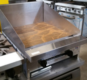 NEW 24" Gas Griddle w/ 12" Back Splash Flat Top Grill 60K BTU Stratus SMG-24-SB-12H NSF Plancha Countertop #4097