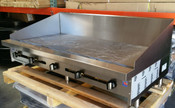 NEW 72" Gas Griddle Flat Top Grill W/ 12" Back Splash 180K BTU Stratus SMG-72-SB-12H NSF Plancha Countertop #4101