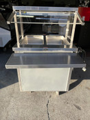 2 Well Electric Steam Table Hot Food Serving Station Cart Heat Lamp Shelf Randell RAN HTD-2 #1623