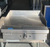 NEW 24" Griddle Plancha Grill Nat Gas Thermostatic Burner 60K BTU Countertop NSF Ideal IDGR-24T #1689