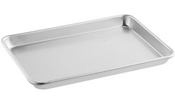 NEW 1/8 Sheet 6-1/2" x 9-1/2" Size Bakery Sheet Pan Aluminum Rolled Edge #2066