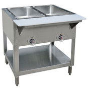 NEW 2 Well Steam Table LP Propane 7 K BTU Serve-It GST-2WE-LP Dry Bath #2161