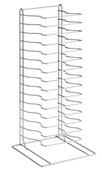 NEW 15 Slot Pizza Pan Rack 10" - 18" Capacity Steel Chrome Choice Stackable #2300