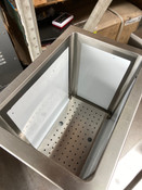 NEW 17x12 Drop In Insulated Stainless Steel Ice Bin With Drain #2304-OB