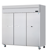 NEW 3 Door Refrigerator Reach In Stainless Steel Top Mount Blue Air BSR72T-HC #2333