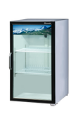 NEW Mini Display Refrigerator 21 x 38 Glass Door Merchandiser 7cu.ft Blue Air BAGR7W-HC #2339