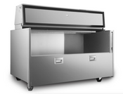 NEW 58" Forced Air Milk Juice Beverage Cooler Single Access Stainless Atosa AMC-5801 #1858