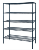 NEW 18x48x86 Wire Shelving 5-Shelf Epoxy Coated Slate Grey Dry Storage NSF Atosa MWSSE184886 #1913