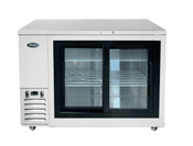 NEW Sliding Glass Door 48" Back Bar Cooler Stainless Shallow Depth NSF Atosa SBB48SGGRAUS1 #1927 