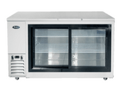NEW Sliding Glass Door 69" Back Bar Cooler Stainless Shallow Depth NSF Atosa SBB69SGGRAUS1 #1929