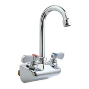 NEW 4" Wall Mount Faucet With 6" Gooseneck Spout #2694