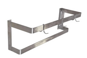 60" Double Line Pan Rack Hanging Wall Mount Metal Pot Holder #2815