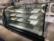 72" Bakery Case Refrigerated Curved Glass Display Dukers DDM72R-CB #1295-OB