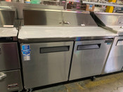 2 Door 48" Refrigerated Sandwich Salad Prep Table NSF Dukers DSP48-12-S2 #2198-OB