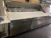 2 Door 60" Refrigerated Sandwich Salad Prep Table Stainless Steel NSF Dukers DSP60-16-S2 #2199-OB