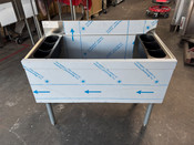 New 36" Under Bar Ice Bin Box Advance Tabco SLI-12-36 Insulated With Bottle Holders #2983-OB