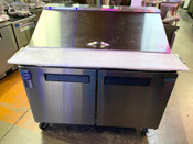 2 Door 48" Refrigerated Mega Top Sandwich Salad Prep Table NSF Dukers DSP48-18M-S2 #2202-OB