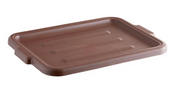 NEW 20" x 15" Brown Polypropylene Plastic LID Bus Tub Box Dish Flatware Bin TOP #3104
