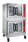 Gas Convection Ovens Double Stack Vulcan SG4D-1 Stainless Steel NSF On Wheels #3119