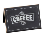 NEW 3" x 2" x 2" Cal-Mil 3047-1 Chalkboard Sign "Coffee" Print Tent #3154