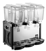 NEW Triple 3 Gallon Bowl Refrigerated Beverage Juice Dispenser 120V 3 Flavor Cold Drink Carnival King RBD3G3 #3266
