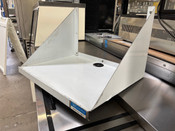 NEW 24" x 18" Microwave Oven Wall Shelf Stainless Steel NSF W/ Power Cord Hole BK Resources BKMS-1824 #3364