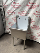 18x18 NSF Mop Sink 23" Stainless Steel 1 Compartment Regency 600S11818B #3373