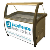 NEW Deluxe Ice Cream Dipping Cabinet Freezer 53-1/8" 8 Tubs Display Excellence DD-8 #3419