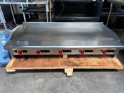 60" Thermostatic Control Gas Griddle American Range ARSTG-60 Flat Top Grill #3508