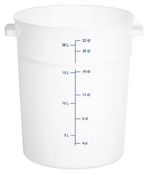 NEW 5 Gallon Plastic Bucket Carlisle N2200PE/M2205PP Clear Poly 20 liter 22 Quart Qt #3638