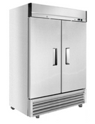 NEW 2 Door Freezer Upright Reach In Solid Stainless Steel GenKraft S1200N On Wheels #3706