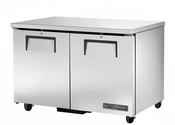 NEW 48" Under Counter Refrigerator True TUC-48-HC NSF Cooler 2 Door On Wheels #3740