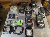 LRS Paging System TX-7471 Base (17) RX-AT9 Pagers Rechargeable Stacking Buzzers #3754