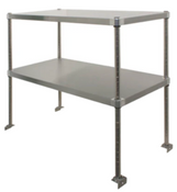 48" Double Over Shelf GSW DS-1248A Adjustable Stainless Steel #3856