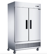 NEW Compact 47" Double Door Commercial Freezer in Stainless Steel Dukers D47EF #3890
