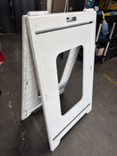 24x36 A-Frame Sidewalk Sign White Plasticade Econo Classic #3948