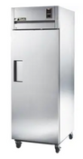 1 Door Refrigerator True TG1R-1S-HC Upright Reach In Stainless Steel On Wheels #3949