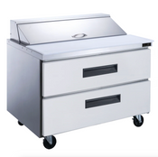 NEW 2 Drawer 36" Refrigerated Sandwich Salad Prep Table Stainless Steel NSF Dukers DSP36-10-D2 #4025