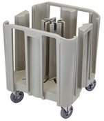 NEW Cambro ADCSC480 Gray Adjustable Dish Dolly Caddy 4 / 5 Column 27x27 #4086
